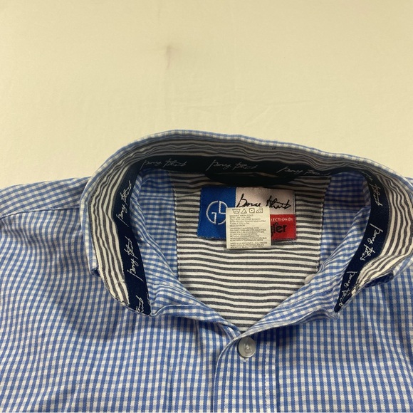 George Strait Wrangler Plaid Shirt long sleeve Men Medium western button down - Picture 6 of 6